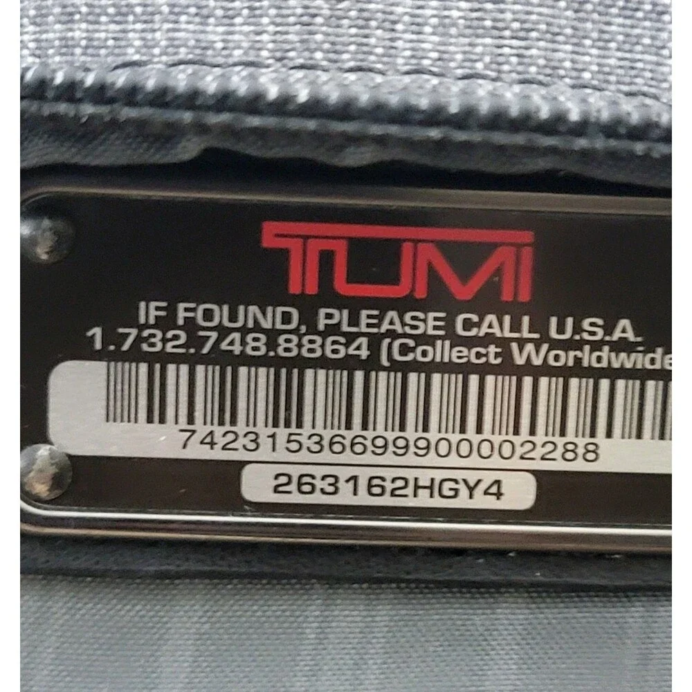 TUMI Alpha 17' Backpack - 263162hgy4 - Gray Nylon Leather Trim Laptop Travel Lux